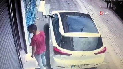 Zeytinburnu'ndaki soğukkanlı hırsız kamerada