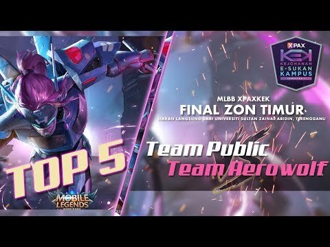 #XPAXKEK MLBB Separuh Akhir Kedua Zon Timur - Top 5 Plays (UiTM Terengganu vs POLISAS)