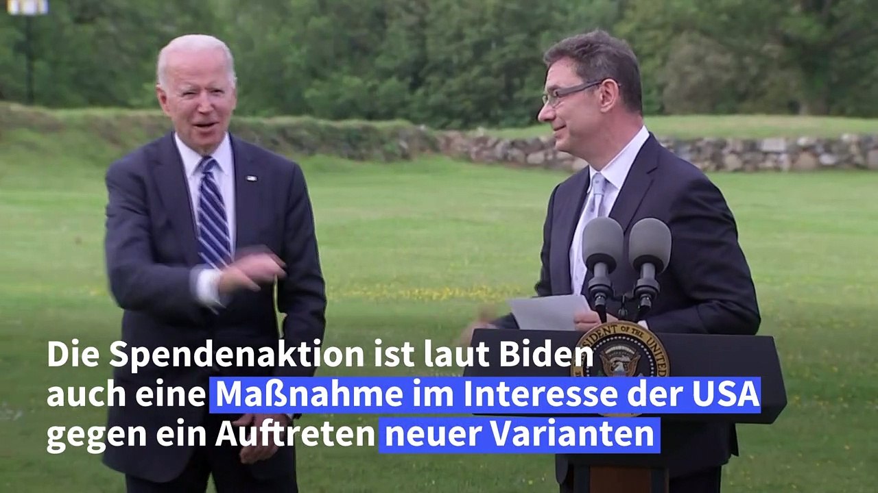 Biden: Impfstoffspende an arme Länder auch im Interesse der USA