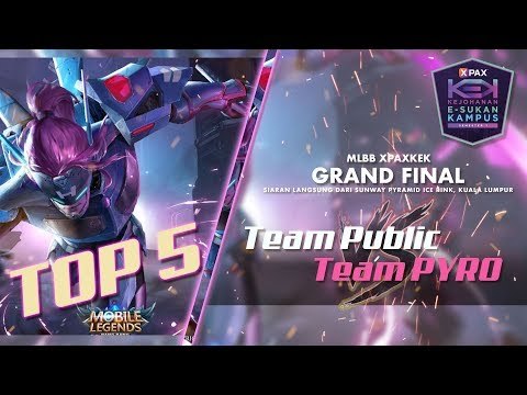 #XPAXKEK MLBB Suku Akhir Peringkat Grand Final - Top 5 Plays (PSA vs UiTM Terengganu)