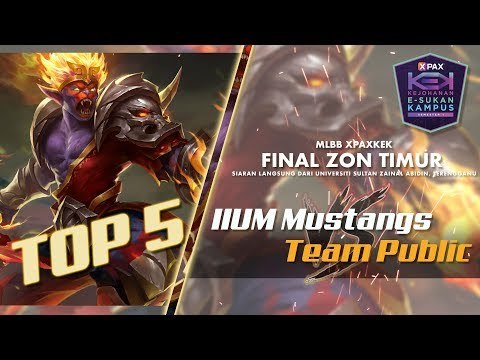 #XPAXKEK MLBB Final Zon Timur - Top 5 Plays (IIUM vs UiTM Terengganu)