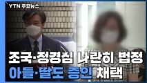 조국·정경심 나란히 피고인석에...아들·딸도 증인 채택 / YTN