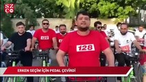 CHP Mersin Gençlik Kolları, erken seçim için pedal çevirdi