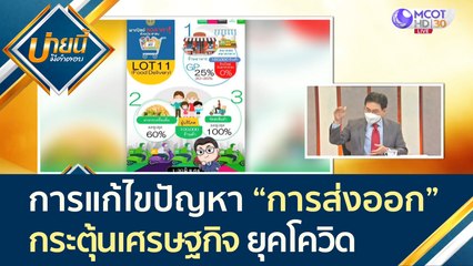 การแก้ไขปัญหา "การส่งออก" และกระตุ้นเศรษฐกิจ ภายใต้สถานการณ์โควิด-19 | บ่ายนี้มีคำตอบ (10 มิ.ย. 64)