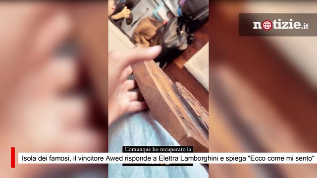 Isola dei famosi, il vincitore Awed risponde a Elettra Lamborghini e spiega Ecco come mi sento