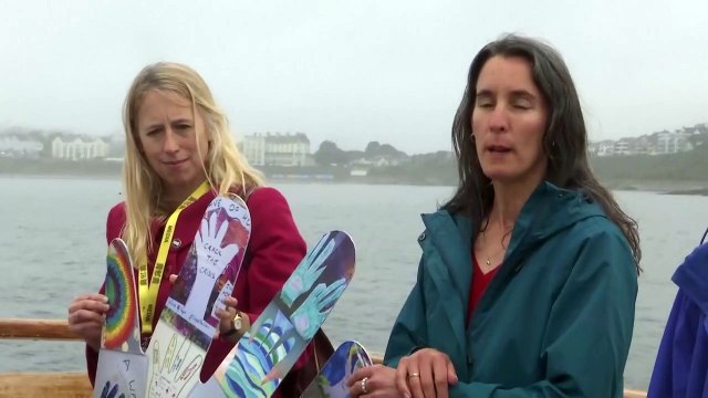 Les militants mobilisés en marge du G7 dans les Cornouailles