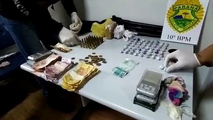 PM de Apucarana apreende crack, munições e arma; veja