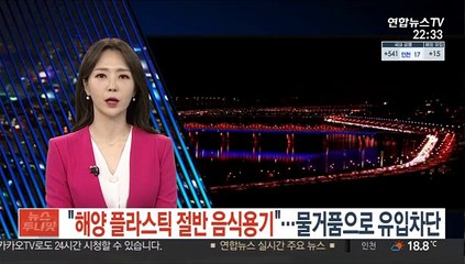 "해양 플라스틱 절반 음식용기"…물거품으로 유입 차단