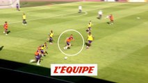 La belle combinaison entre Giroud et Mbappé à l'entraînement - Foot - Bleus