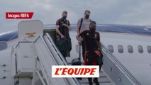 Les Diables rouges sont arrivés en Russie - Foot - Euro - Belgique