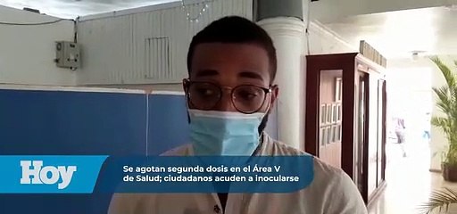 Personas continúan acudiendo a centros de vacunación; segunda dosis se está agotando