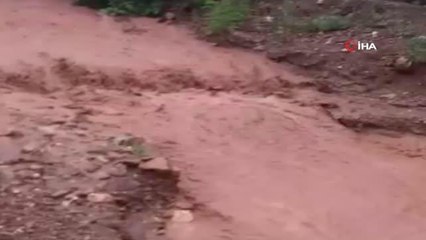 Sarıcakaya'da yoğun yağış sele neden oldu