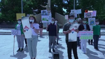 Çevre dostu çocuklar yaşanabilir bir dünya için el ele verdi