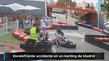 Escalofriante accidente en un karting de Madrid