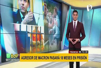 Francia: hombre que abofeteó a Macron en público es sentenciado a 18 meses de cárcel