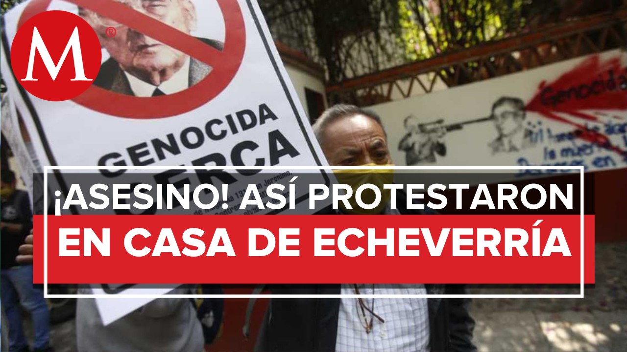 Colectivos protestan y vandalizan casa de Luis Echeverría en CdMx por ‘Halconazo'
