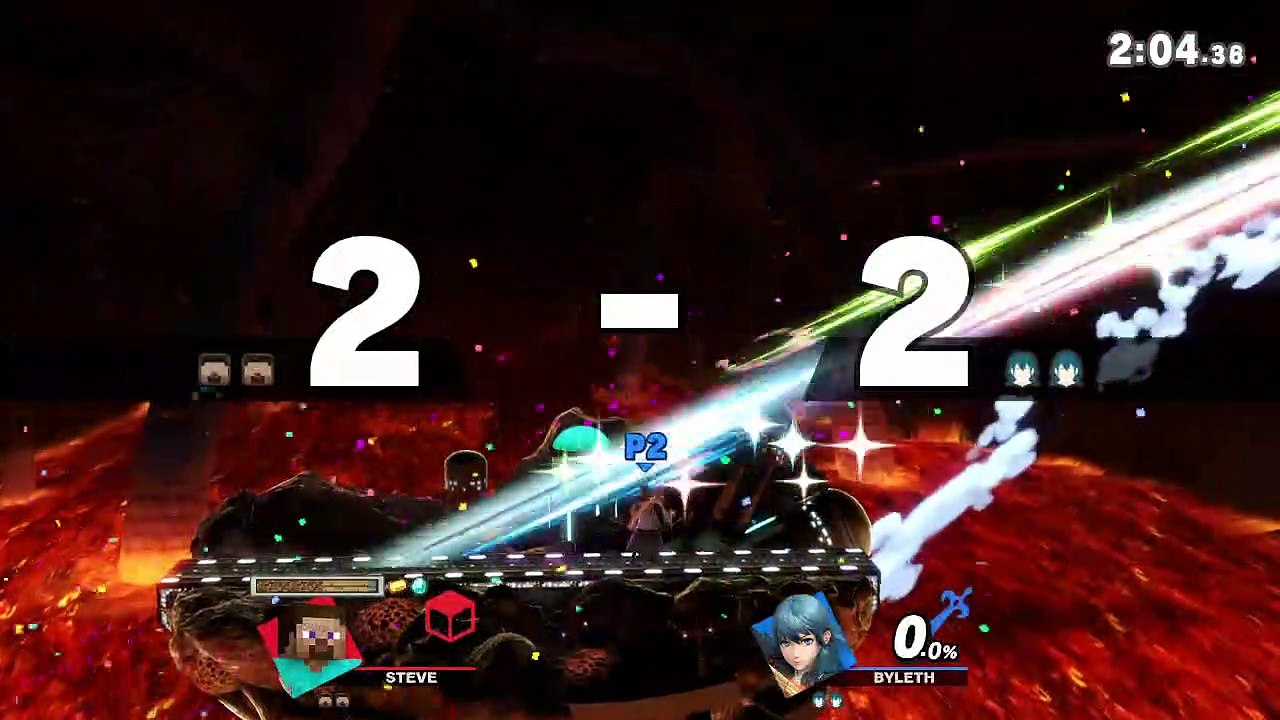 Minecraft Steve stomps Byleth on Super Smash Bros Ultimate!