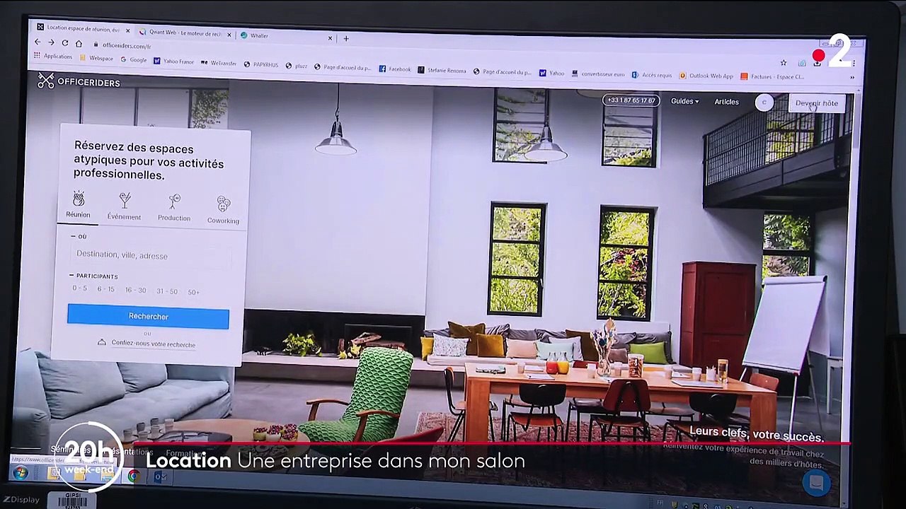 Immobilier : louer son salon à une entreprise