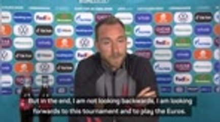 Descargar video: Eriksen confident ahead of Euros despite turbulent 18 months