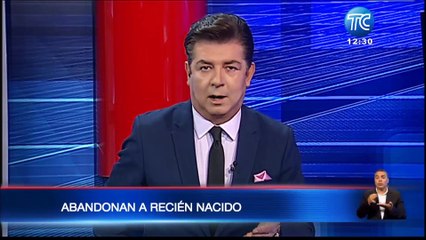 Abandonan a un bebé recién nacido con una nota escrita en papel