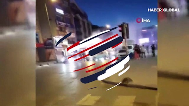 Asker eğlencesi yapan gençler polisi görünce böyle kaçtı