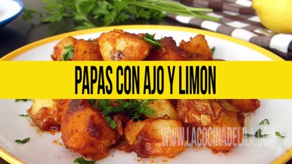Cómo hacer papas con ajo y limón ✅