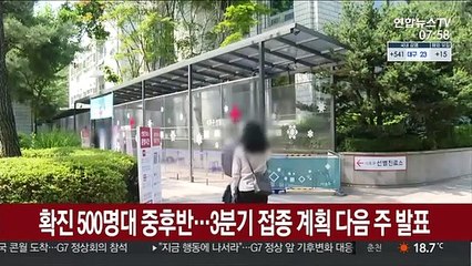 확진 500명대 중후반…3분기 접종계획 다음 주 발표