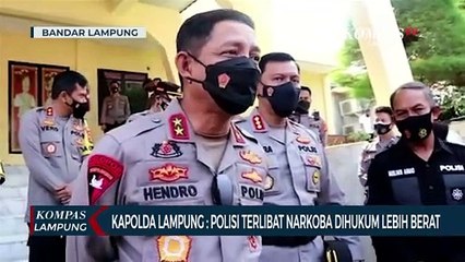 Kapolda Lampung : Polisi Terlibat Narkoba Hukuman Lebih Berat
