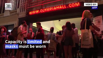 Live music returns to famous Paris concert hall, the Olympia