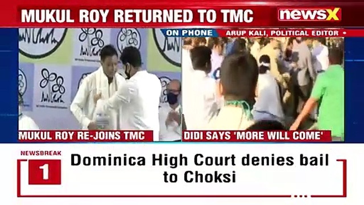 Mukul Roy Re-joins TMC Major Setback For BJP NewsX