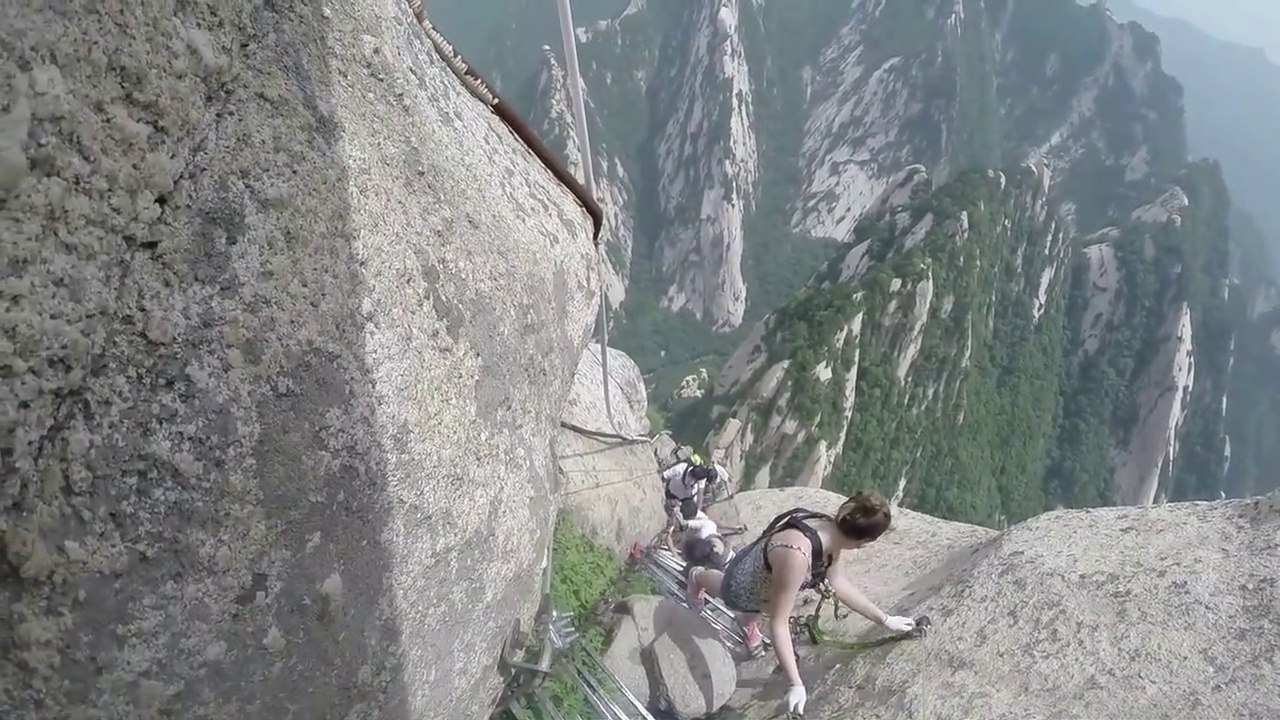Hua Shan Cliffside Plank Walk -  Huayin, Shaanxi - China
