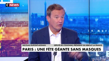 Nicolas Dupont-Aignan sur l’évacuation de l’esplanade des Invalides par les forces de l’ordre : «La cause c’est l’édiction d’une règle stupide, celle du couvre-feu à 23h»
