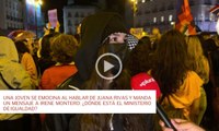 Una joven se emocina al hablar de Juana Rivas y manda un mensaje a Irene Montero: ¿Dónde está el ministerio de Igualdad?