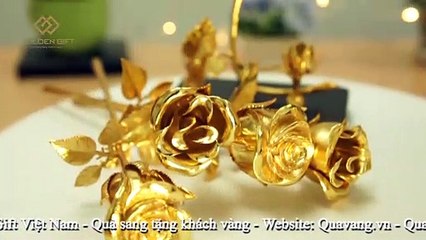 Quà tặng mạ vàng 24K ý nghĩa, cao cấp cho ngày 8/3 và 20/10 - Golden Gift Việt Nam