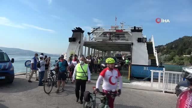 Tarihi Yarımada'da Şehitlere Saygı Sürüşü Bisiklet Turu düzenlendi