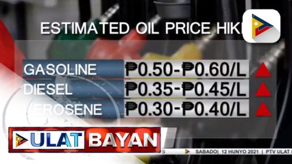 Oil price hike, ipatutupad sa darating na linggo