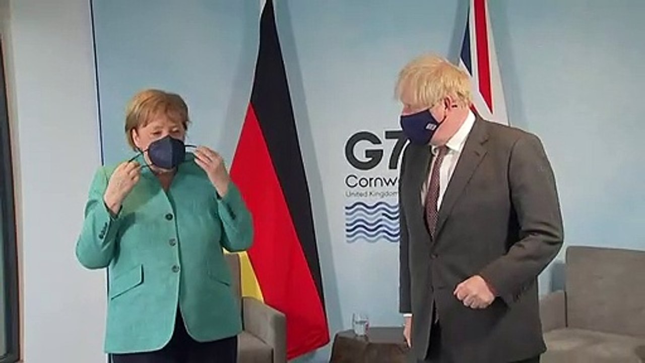 G7-Gipfel: Merkel spricht mit Johnson