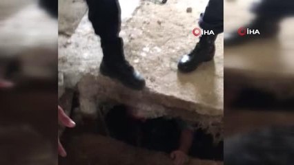 Hapis cezasından kaçtı, fosseptiğe saklandı