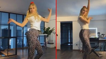 Kuliste evcilik oynayan Aleyna Tilki, roman havasında kurtlarını döktü