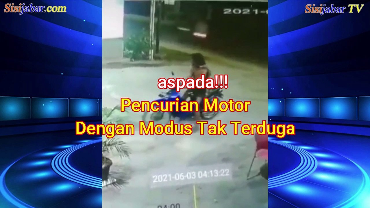 Viral Video CCTV Pencurian Motor Modus Baru, Pelaku Diduga Nyamar Jadi ODGJ