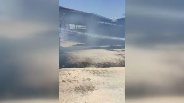 Son dakika haber: Ahırda çıkan yangın hasara neden oldu