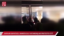 Hastanelerde aşı yoğunluğu : Kapılar kapatıldı, aşı olamayan vatandaşlar protesto etti