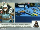 Dotan de uniformes y herramientas a Brigadas de Atención de Aguas en la parroquia Antímano