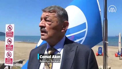 İnkumu sahilinde 3 noktaya mavi bayrak