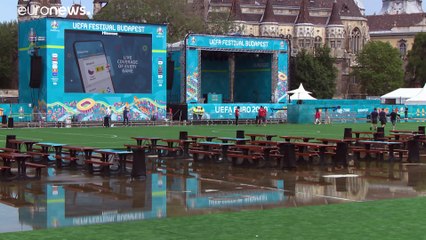 Regen? Kein Problem! Budapester Fanmeile ist bereit für die EM