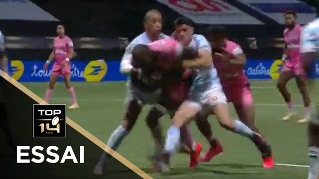TOP 14 - Essai de Sekou MACALOU (SFP) - Racing 92 - Paris - Barrages - Saison 2020/2021