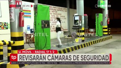 Dos sujetos atracaron en un surtidor ubicado en la Radial 17 ½ , en Santa Cruz