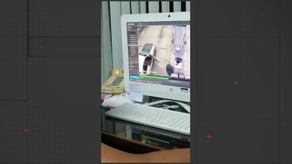 Cámaras de vigilancia del atraco a un surtidor en Santa Cruz