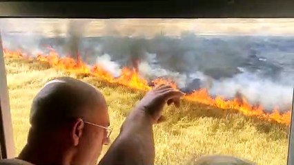 Incendio en Miralbaida (Córdoba)