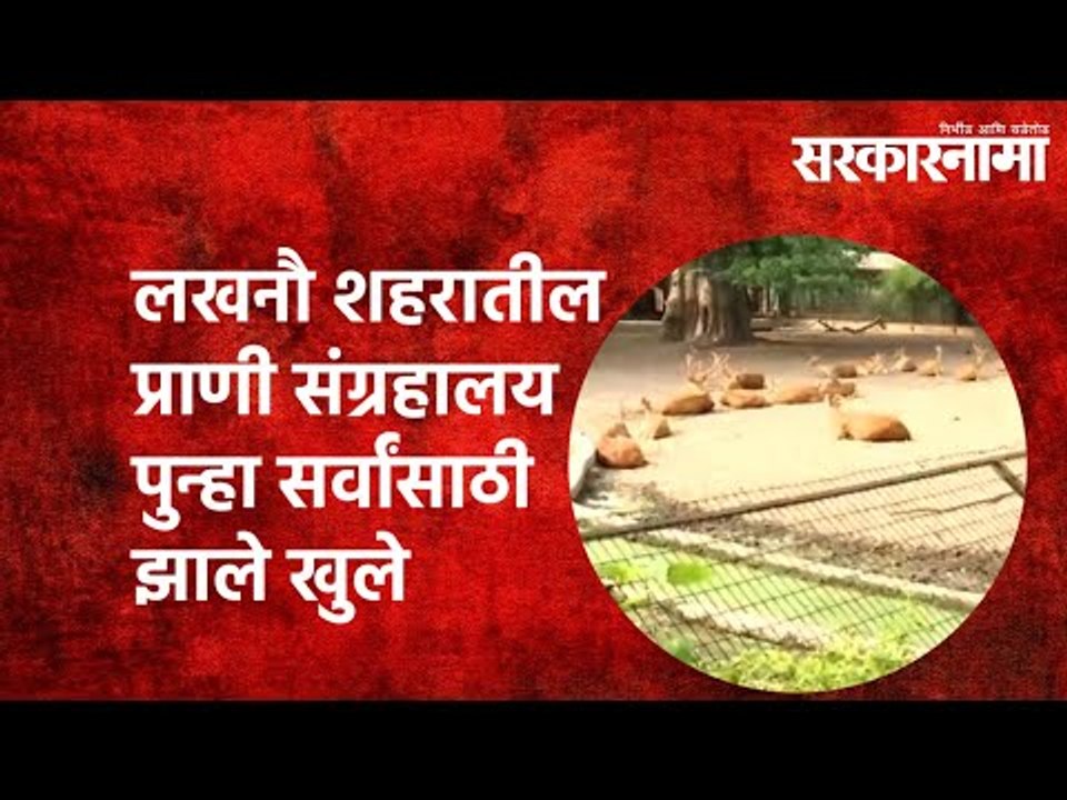 प्राणी संग्रहालय पुन्हा सर्वांसाठी झाले खुले | Nawab Wajid Ali Shah Zoo| Lucknow | UP|  Sarkarnama